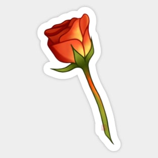 Red Rose Sticker